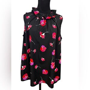 CeCe Floral Sleeveless Blouse - Size Medium